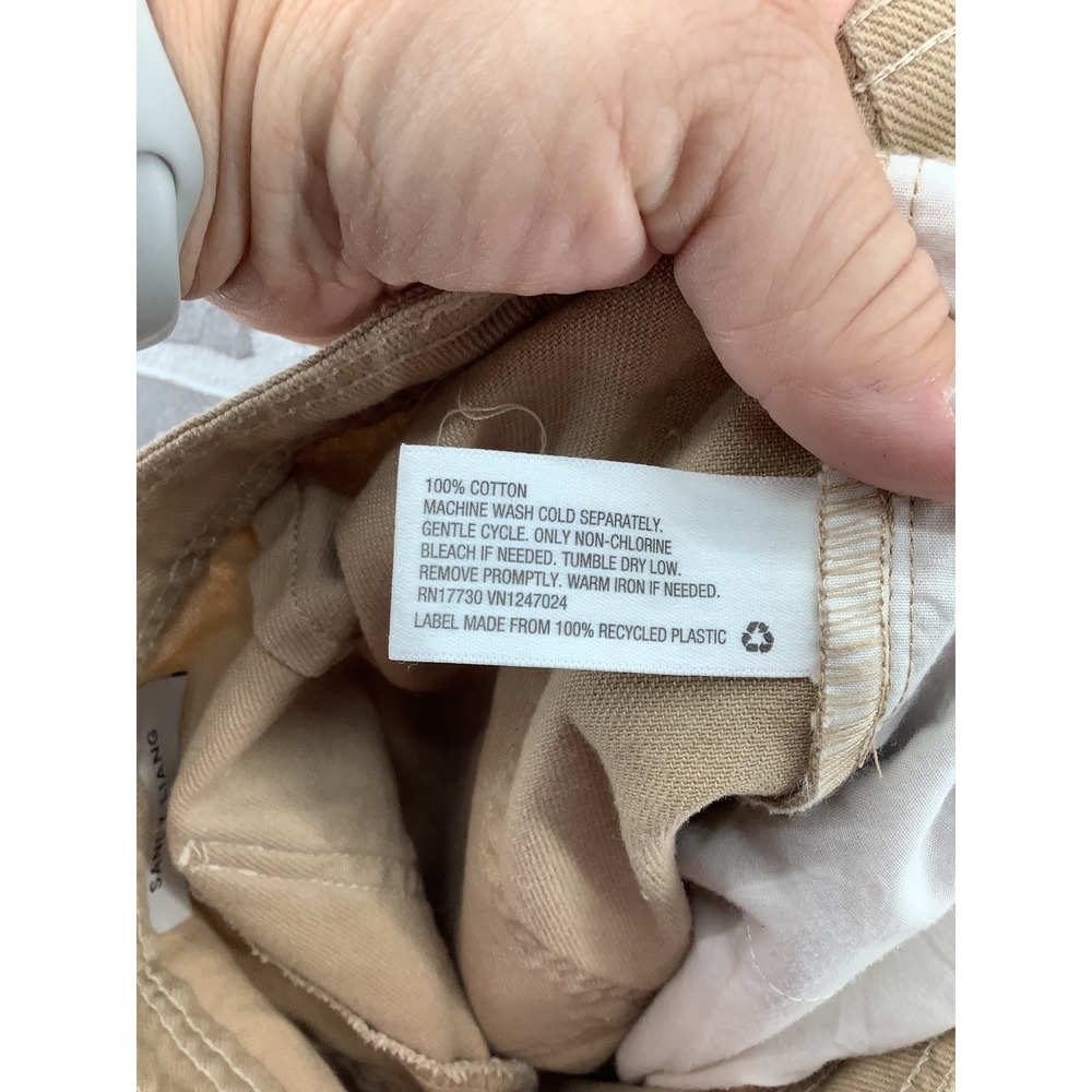 Sandy Liang x Target Tan Cotton Cargo Carpenter Pants Wide Leg Khaki Womens 8 - Picture 5 of 5